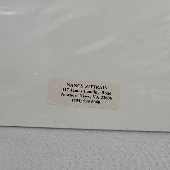 Nancy Zittrain Bluebird With Flowers Print With Mat SIGNED NUMBERED - Picture 8 of 16